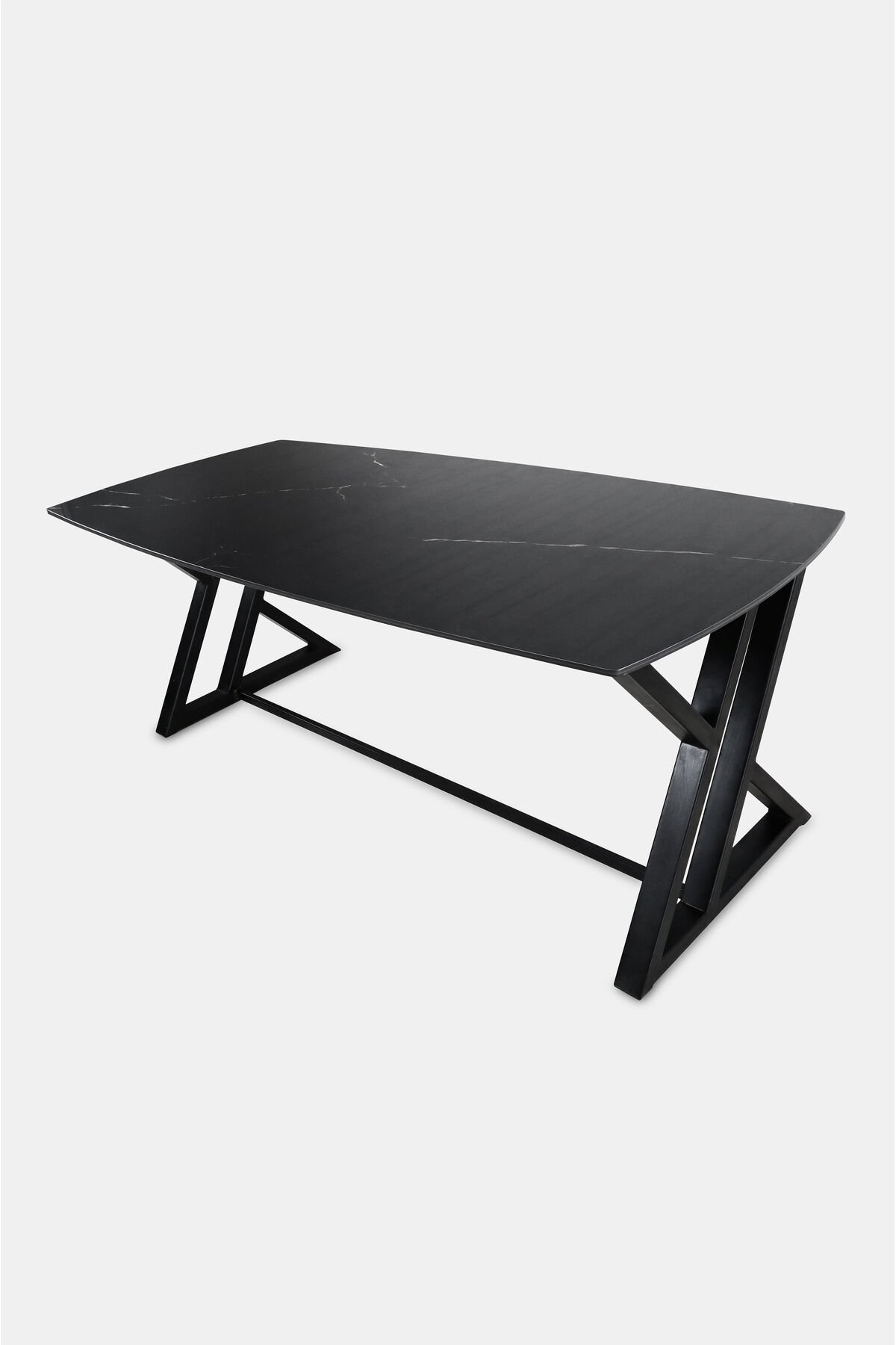 Linea Porselen Dikdörtgen Kenarları Pahlı Yemek Masası