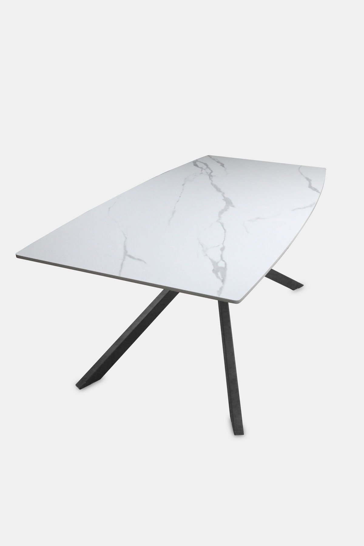 Grace Porselen Dikdörtgen Kenarları Pahlı Yemek Masası